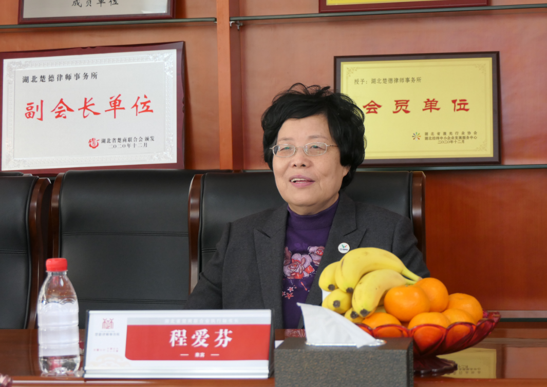 湖北省楚商联合会执行秘书长程爱芬一行亲临楚德律所，明确多个合作意向(图2)